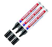 edding Marqueurs permanents edding 3300, rechargeables, 1-5 mm (3 x noir)