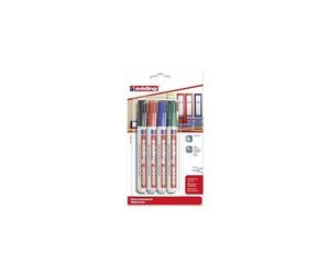 Edding Permanent-Marker E-3000 noir, Rot, verde, bleue Rundform 1.5 - 3 mm 4 St.