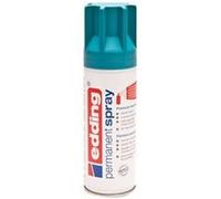 Edding 5200 spray permanent - pétrole mat - 200 ml - peinture acrylique pour peindre ou décorer verre, métal, bois, céramique, plastique, toile - peinture acrylique en aérosol