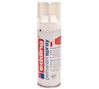edding 5200 spray permanent - blanc trafic brillante - 200 ml - peinture acryliqueen aérosol pour peindre ou décorer verre, métal, bois, céramique, plastique, toile