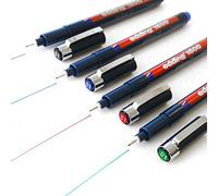 Edding Profipen 1800 Lot de 4 stylos à dessin à pigments 0,1 mm Noir Bleu Rouge et Vert