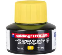 Edding Recharge d'encre HTK 25 pour surligneurs 25 ml - Jaune