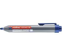 edding Marqueur pour tableaux blancs Retract 12 – rétractable, pointe ronde 1,5–3 mm – Bleu