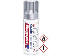 Edding Spray Acrylique Permanent Premium Argent Mat 200 ml