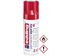 Edding Spray Acrylique Permanent Premium Rouge Trafic Brillant 200ml