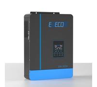 EDECOA Onduleur Hybride 24v 3000w MPPT 80A 3.2KVA/3000W 220v Pur Sinus (Off-Grid) Chargeur Solaire avec Chargeur de Batterie, réseau prioritaire, régulateur de Charge Solaire