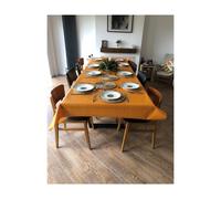 Eden Nappe en toile cirée - Ocre - Rectangulaire 140 x 200 cm