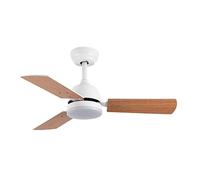 Eden pulse Ventilateur de plafond CC 20 W, 3 pales, 6 vitesses, 3000 K-6500 K, 2350 lm, télécommande, mémoire, minuterie, idéal pour une climatisation efficace.