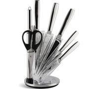 EDENBERG Ensemble de 8 couteaux avec ciseaux 360° Ensemble fonctionnel de huit couteaux, aiguiseur, ciseaux, acier EB-966