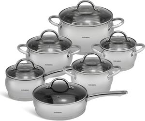 Edenberg Modern Set de 12 casseroles en acier inoxydable, Set de casseroles à induction, Casseroles & poêles revêtues, Set de casseroles|induction, Casseroles EB4052