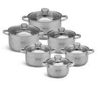 Edenberg Set de 12 casseroles modernes, cadeau, Avantages de l'induction,Set de casseroles EB-004036