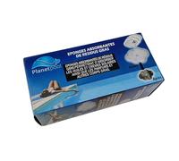 EDENEA - Absorbant Résidus Gras Piscine Spa - Flottant Se Pose dans Le Skimmer Piscine - pour Une Ligne d'eau Piscine Propre - Flower Power - Lot de 6