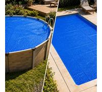 EDENEA - Bâche à Bulles Solaire Piscine 5 x 3 m - Epaisseur Pro 400 Microns - Bleu - Recoupable - Oeillets Offerts