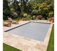 EDENEA - Bâche à Bulles Solaire Piscine 6 x 3 m - Epaisseur 500 Microns Premium - Bordée 1 Largeur - Technologie Alvéolaire Chauffante Anti Algues - Bleu/Gris