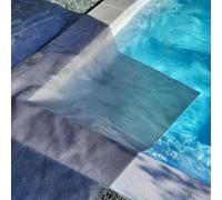 EDENEA Bâche Solaire Piscine - Gris Silver - Rectangle - Epaisseur 350 Microns Haute Performance-Œillets Offerts-Idéale Piscine Hors Sol et Enterrée - Bache Piscine Bulles (10 x 5 m)