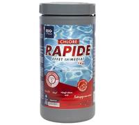 EDENEA - Chlore Rapide Piscine - Chlore Choc - Spécial Eaux Vertes - Boite 1kg - Pastilles 20g - Effet Immediat - EDG