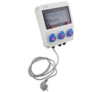 EDENEA - Coffret Electrique Piscine sur Prises - Pompe Filtration+Robot Piscine+Projecteur LED - Protection 30mA - Horloge - Idéal pour Piscine Hors Sol