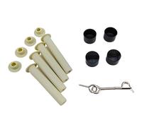 EDENEA - Kit Pièces Détachées Barrière Sécurité Piscine - Clôture De Sécurité Bassin - Loquet Capuchons Bouchons Chevilles - pour EDG by Aqualux Nora