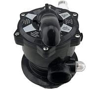 EDENEA - Vanne 6 Voies Filtre Piscine - pour Filtre EDG Aqualux Axos Xeo Top - Noire