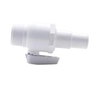 EDENEA Vanne Robinet 1/4 De Tour Piscine Hors Sol - Adaptateur - A Emboiter pour Tuyau 32mm 38mm - A Visser Filetage 1" 1/2 M