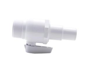 EDENEA Vanne Robinet 1/4 De Tour Piscine Hors Sol - Adaptateur - A Emboiter pour Tuyau 32mm 38mm - A Visser Filetage 1" 1/2 M