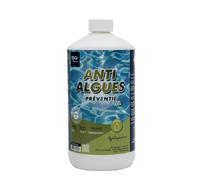 EDENEA - Anti Algues Piscine - Action Préventive Anti Eau Trouble - Algicide - Liquide - Bouteille 1 Litre - EDG Blanc