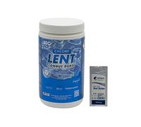 EDG by AQUALUX Chlore Lent Galets 250g - 1kg | Chlore Lent Stabilisé - Désinfection Régulière - Dissolution Lente + 10 Tests HPS OFFERTS 6 en 1