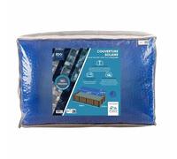 EDG by AQUALUX INTERNATIONAL Bache Solaire 234x476 Bleue Foncée 180 Microns sans Ourlet pour Piscine Tubulaire 244x488 Gamme EDG Confort