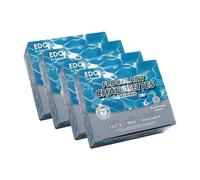 EDG by AQUALUX INTERNATIONAL Cartouches Floculantes Piscine - 4 x 1kg - Anti Impuretés Spécial Eau Trouble pour Filtres à Sable - 8 Sachets de 125g par Boite - A Placer dans Le Skimmer - Les 4 Boites