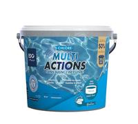 EDG by AQUALUX International - Chlore Multi Actions Piscine - Multi Fonctions Action Longue Durée - Galets Compact 135g - Seau 2,7 kg - Special Liner Et Piscine Hors Sol