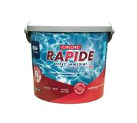 EDG by AQUALUX INTERNATIONAL - Chlore Rapide (Choc) Piscine - Pastilles 20g - Seau 5kg - Effet Immédiat - Spécial Rattrapage Eaux Vertes Usage Intensif Temps Orageux