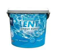 EDG - Chlore Lent Piscine - Chlore Permanent - Désinfection Longue Durée - Galet 250 g - Seau 5 kg- EDG by AQUALUX International