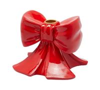 EDG - Enzo De Gasperi Porte Bougie Arc Rouge de Noël 13 x 13 x H11 cm