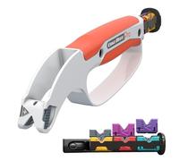 Edge Mate Pro Affûteur de Couteaux Inventé en Australie, Kit d'affûtage Portable pour Couteaux, Ciseaux, élagueurs, Hachoir à Viande, 7 Cartouches d'affûtage de Remplacement