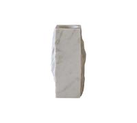 Edge Vase Small White Carrara