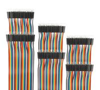 EDGELEC Lot de 120 câbles de raccordement pour platine d'expérimentation mâle/mâle Dupont multicolores de 100 cm, 1 broche, 2,54 mm pour Arduino Raspberry PI 10 15 20 30 40 50 100 cm