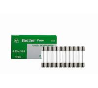 EDI-TRONIC fusibles en Verre 0,63A Lentement 6,3x32mm 250V Träge TYP612 10-Pack 10 pièces