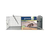 Edialux Cage piège à rats vivante galvanisée, piège à rats sans poison, capture vivante, 1 entrée, réutilisable, métal antirouille,