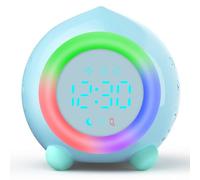Edillas Réveil Enfant Digital Football/pêche avec Veilleuse et Double Alarme,Réveil Numérique avec Snooze,6 Sonneries, Rentrée/Anniversaire/Noël pour Garçons et Filles 4-15 Ans (Pêche)
