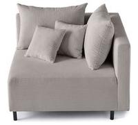 Lisa design canapé modulable velours - Gris clair