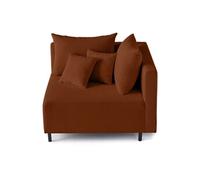 Lisa design module d'angle canapé modulable - Terracotta