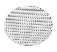 EdirFtra Grille de Barbecue Circulaire multifonctionnelle en Acier Inoxydable de 20 cm, Grill intégré avec Grille Vapeur réutilisable, Grille de Refroidissement pour Pique-Nique