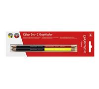 éditeur de Caran d'Ache Lot de 2 Graphicolor Rouge/graphite Mène