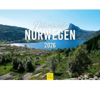 Edition Seidel Calendrier de qualité supérieure Naturwunder Norvège 2026 - Format DIN A4 - Calendrier mural Europe Scandinavie Lofoten Nature Fjord - Fjords côtiers - Cascade