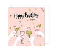Edition Seidel GQ133 Carte d'anniversaire carrée de qualité supérieure avec enveloppe, pour femme, unisexe, maman, épouse, sœur, partenaire