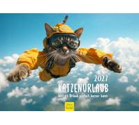 Edition Seidel Premium calendrier Vacances de chats 2027 Format DIN A3. Calendrier mural allemand calendrier chats chats drôles citations humour vacances voyage plage montagne bien-être