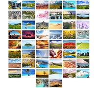 Edition Seidel Set de 50 cartes postales Premium Paysages Nature Mer Montagnes Forêts Vallées
