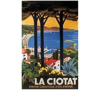 Éditions Clouet 50688 - Affiche Touristique 50x70 cm PLM - Station Climatique de La Ciotat