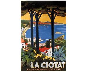 Éditions Clouet 50688 - Affiche Touristique 50x70 cm PLM - Station Climatique de La Ciotat