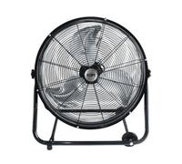 EDM 33933, Ventilateur de sol, Noir, Argent, 60 cm, 59.8 dB, 7500 m³/h, Courant alternatif